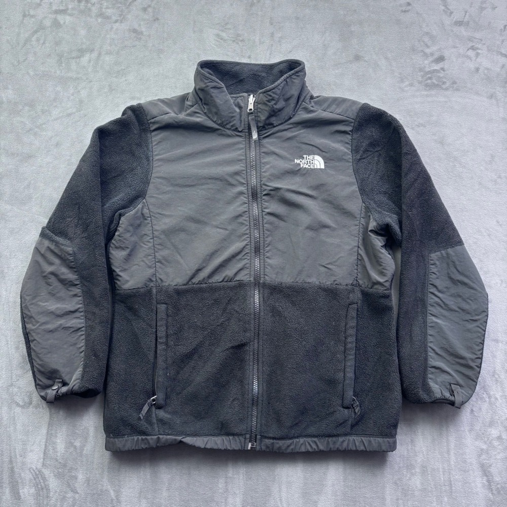 The North Face Denali Polartec Fleece Jacket Black Full Zip Mens Size Medium